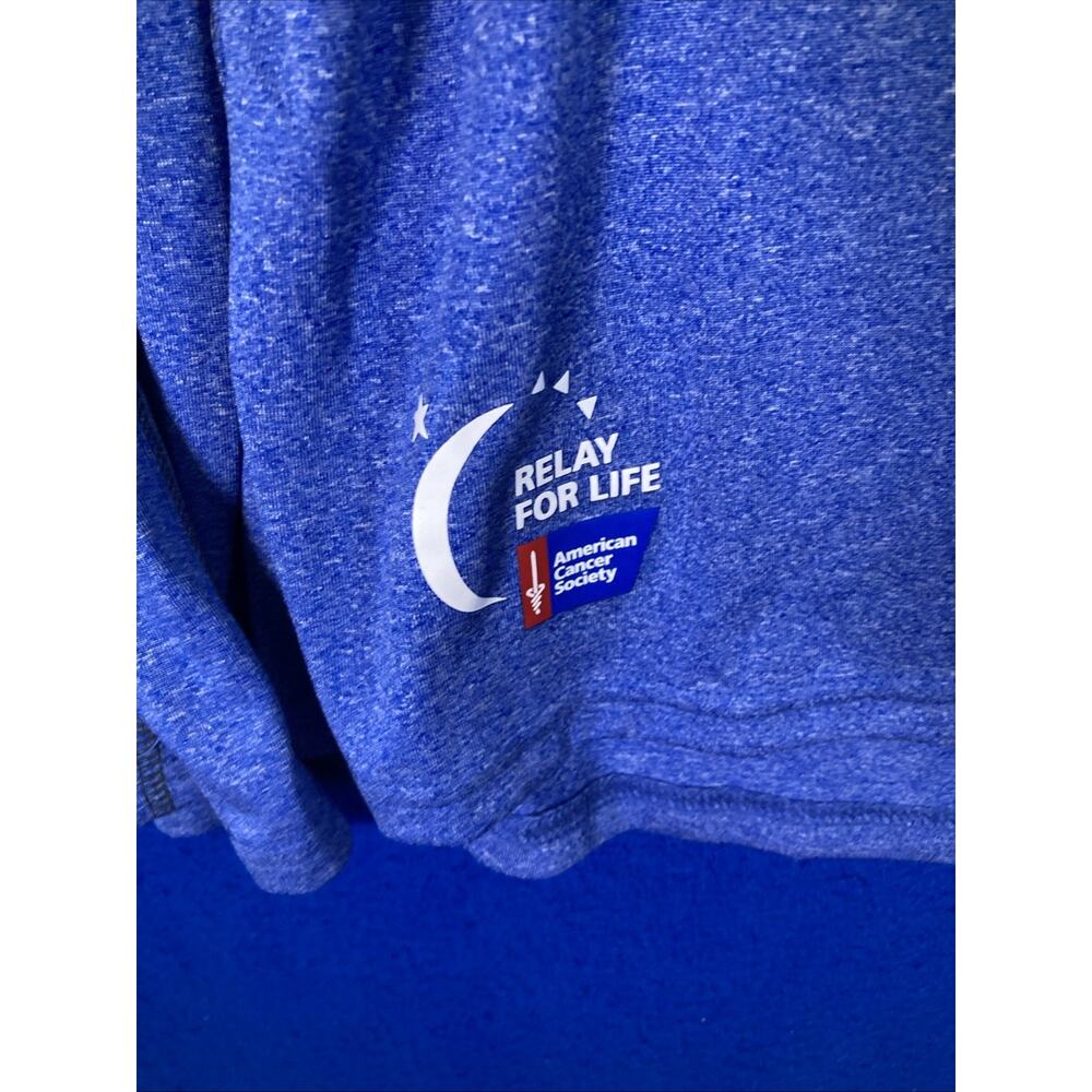 Elevate Relay For Life Grand Club Blue 1/4 Zip Pullover Jacket Women's Size XL - Picture 7 of 13